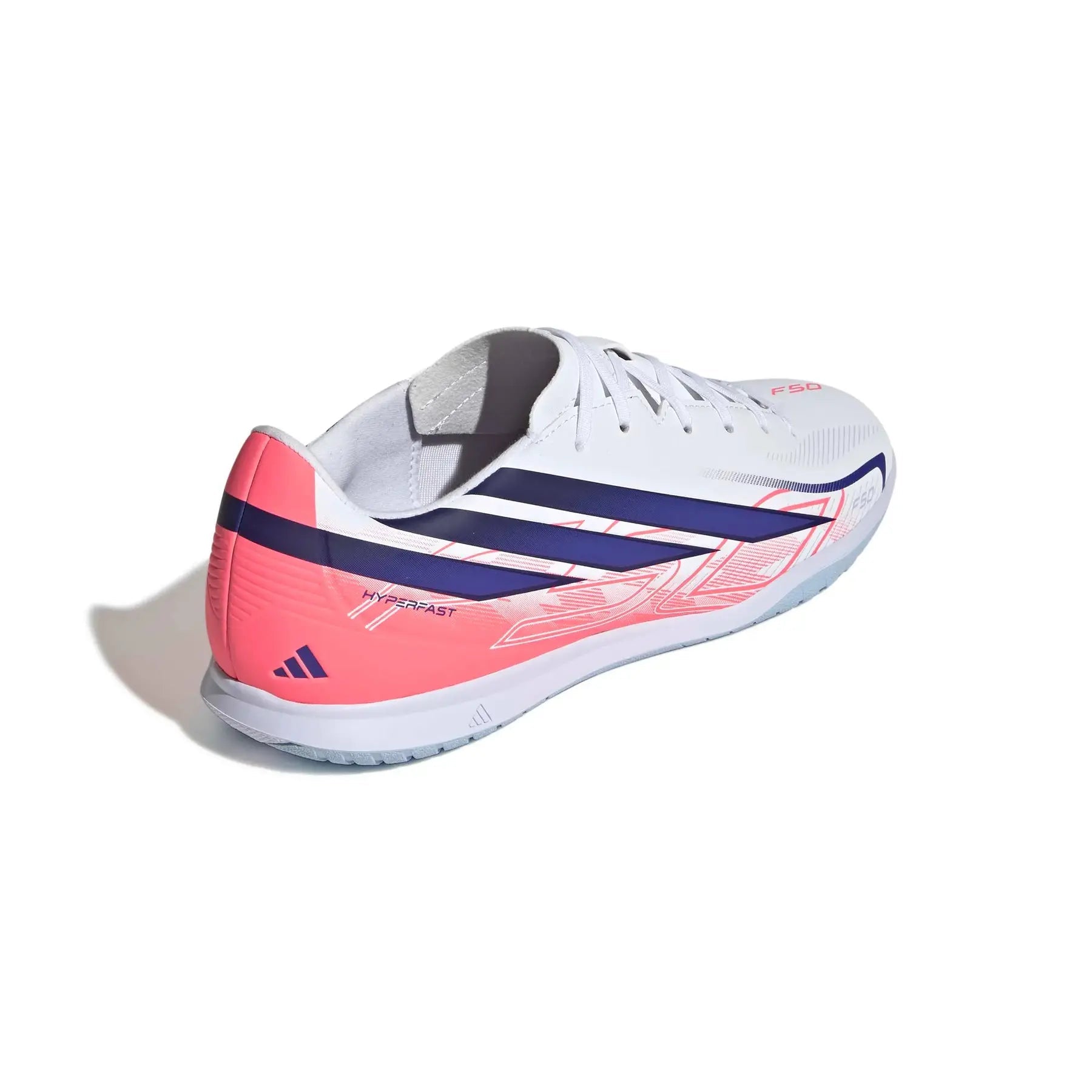 Sapatilhas Futsal Adidas F50 Hyperfast Club IN Branca/Rosa Adidas 