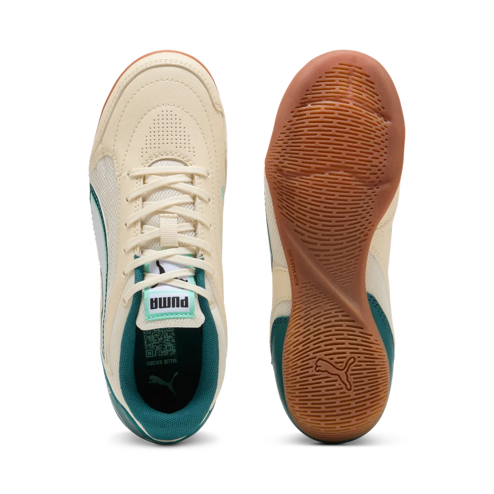 Sapatilhas Futsal Júnior Puma Truco IV Bege/Verde Puma 