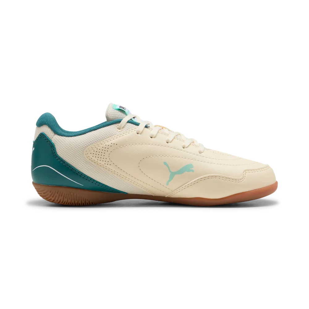 Sapatilhas Futsal Júnior Puma Truco IV Bege/Verde Puma 