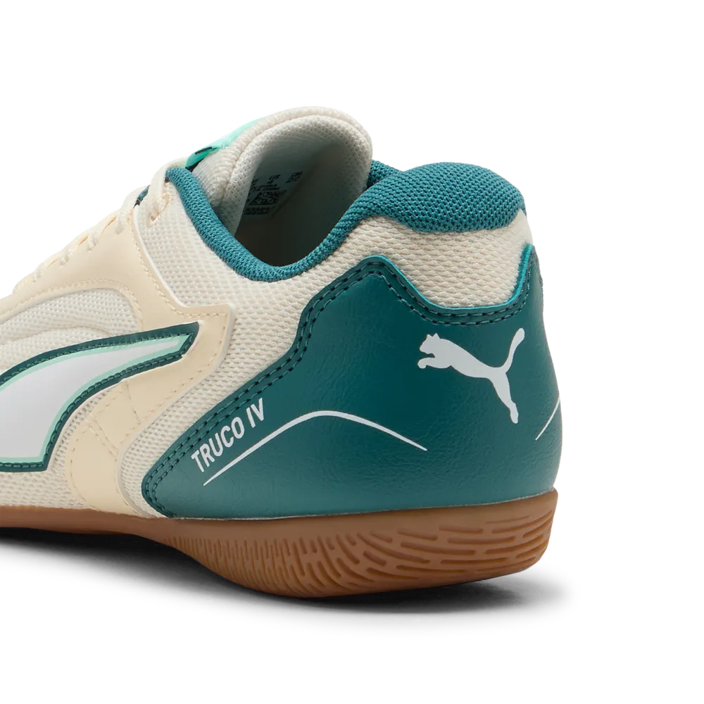 Sapatilhas Futsal Júnior Puma Truco IV Bege/Verde Puma 