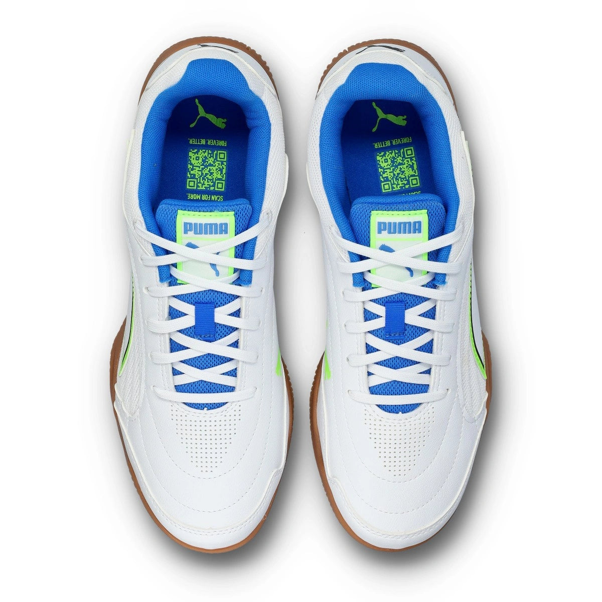 Sapatilhas Futsal Puma Truco IV Branco/Azul Puma 