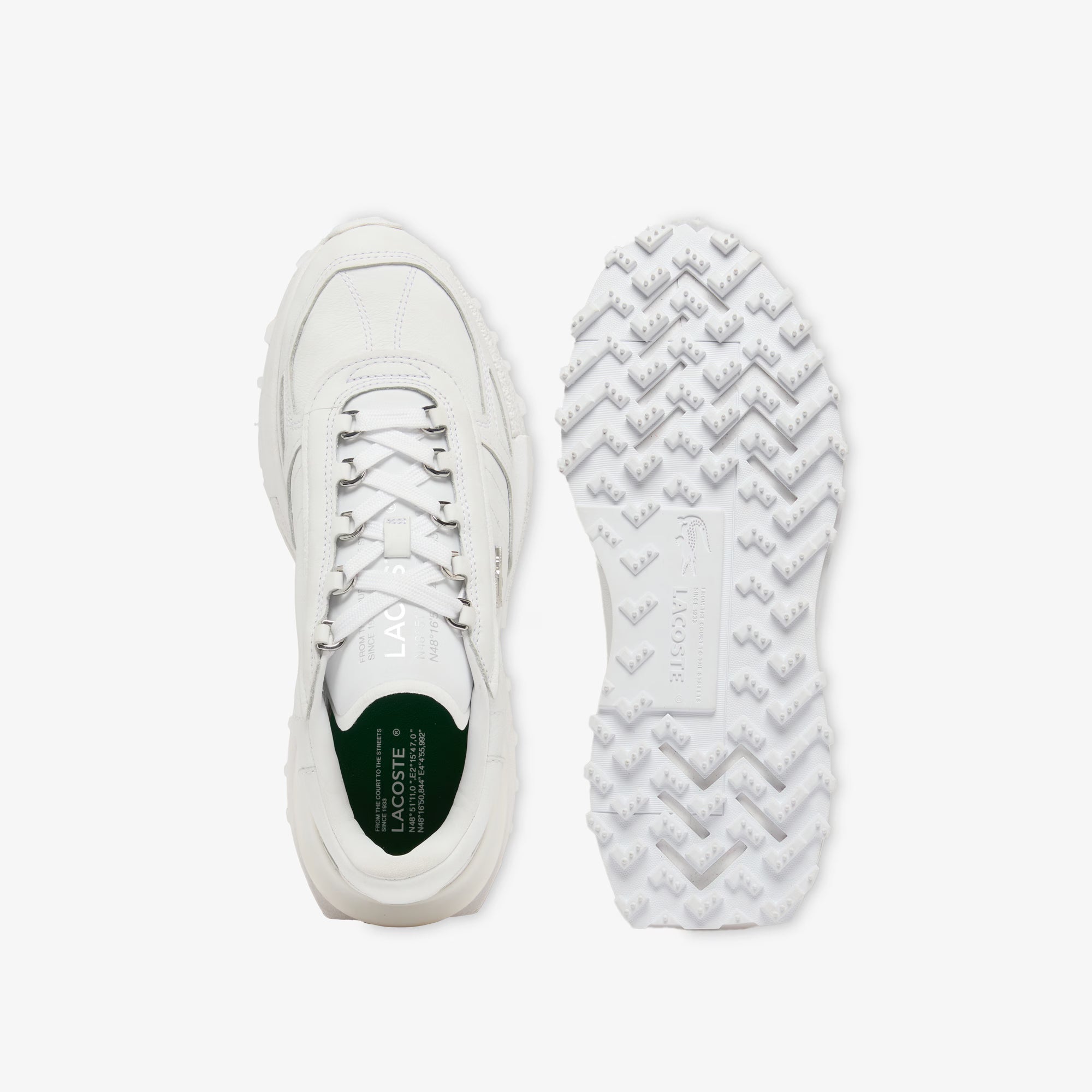 Sapatilhas Homem Lacoste Elite Active em Pele Brancas Lacoste 
