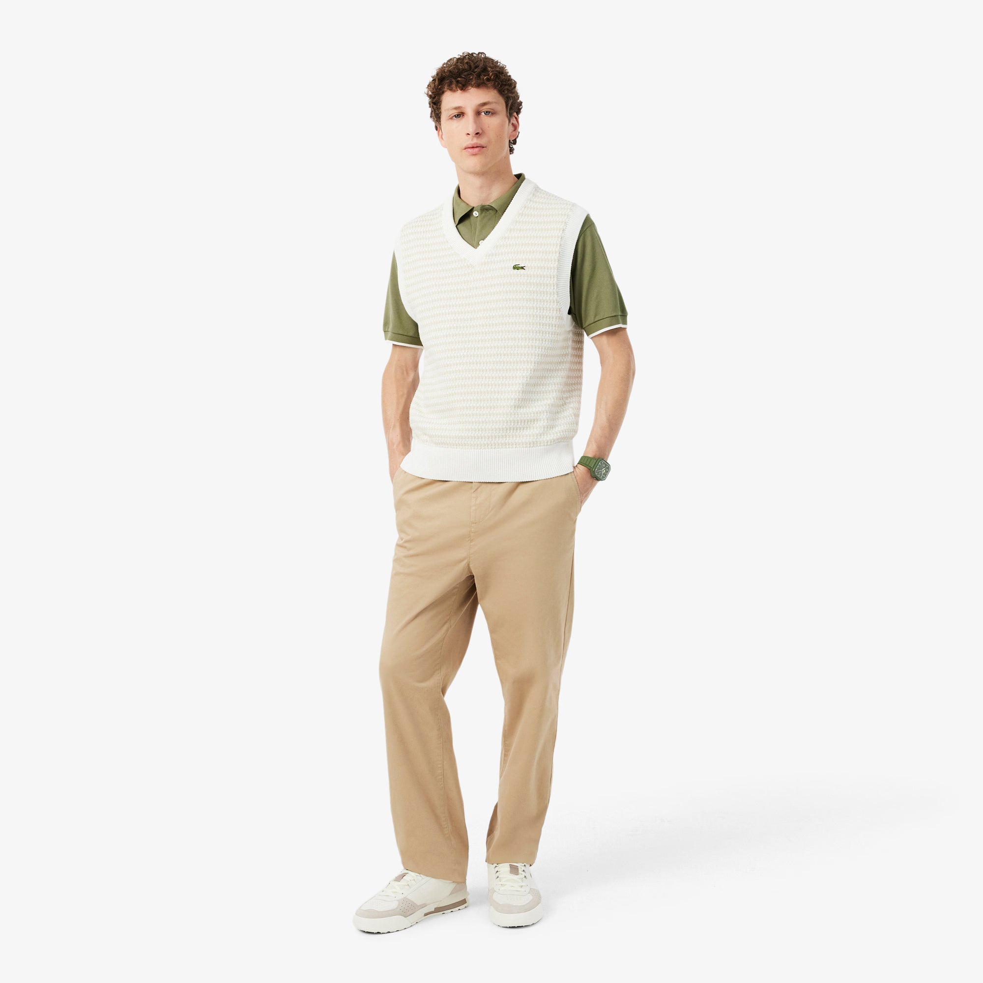 Sapatilhas Homem Lacoste Slam Break Bege Lacoste 