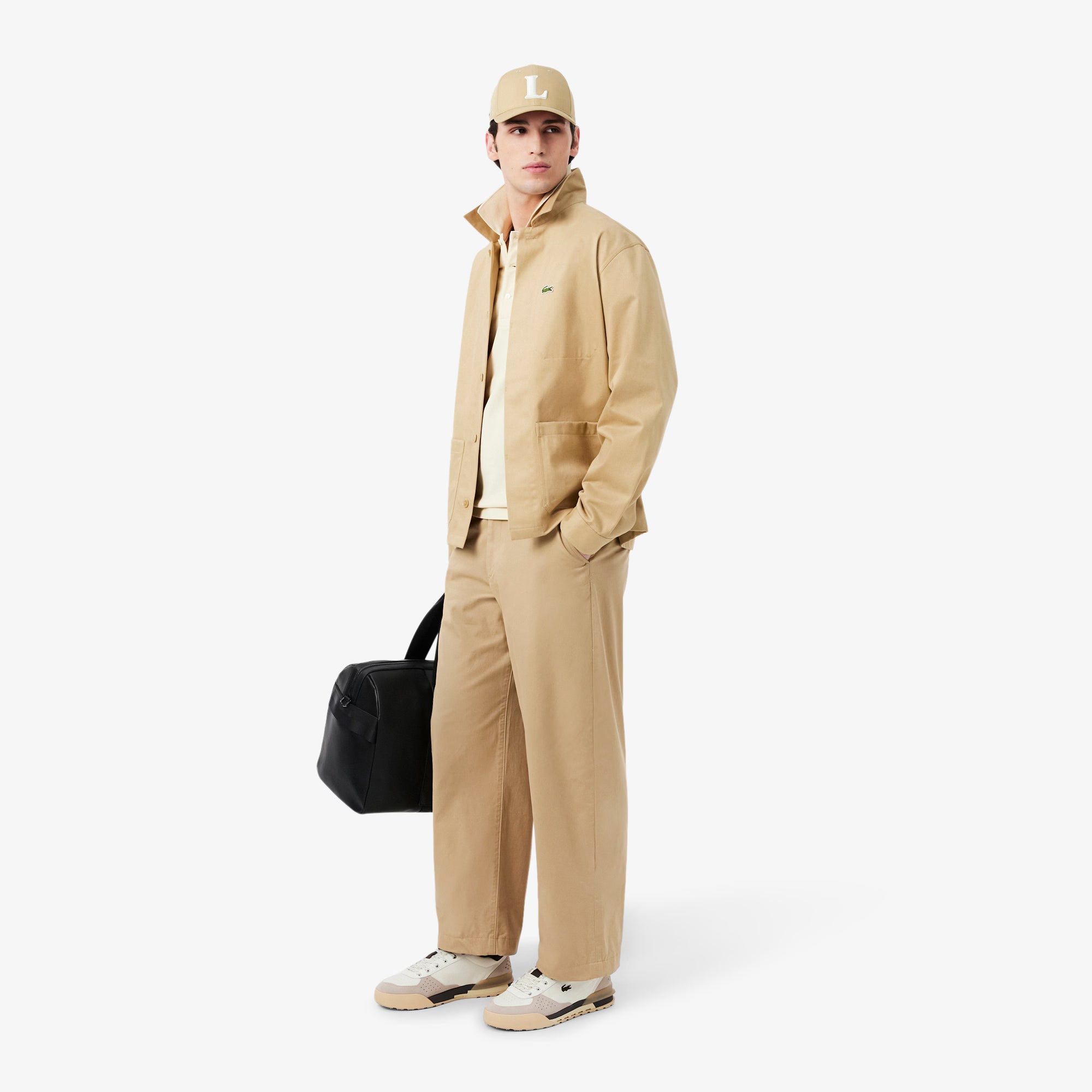 Sapatilhas Homem Lacoste Slam Break Branco/Castanho Lacoste 