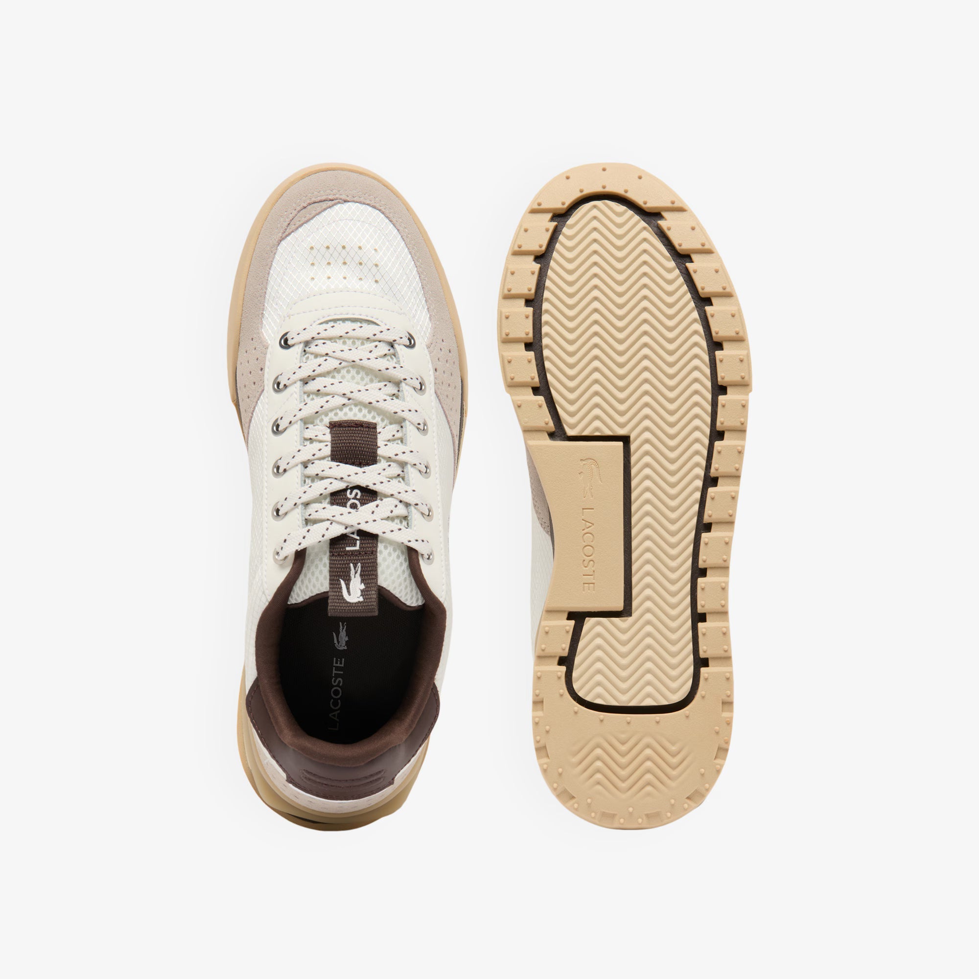 Sapatilhas Homem Lacoste Slam Break Branco/Castanho Lacoste 