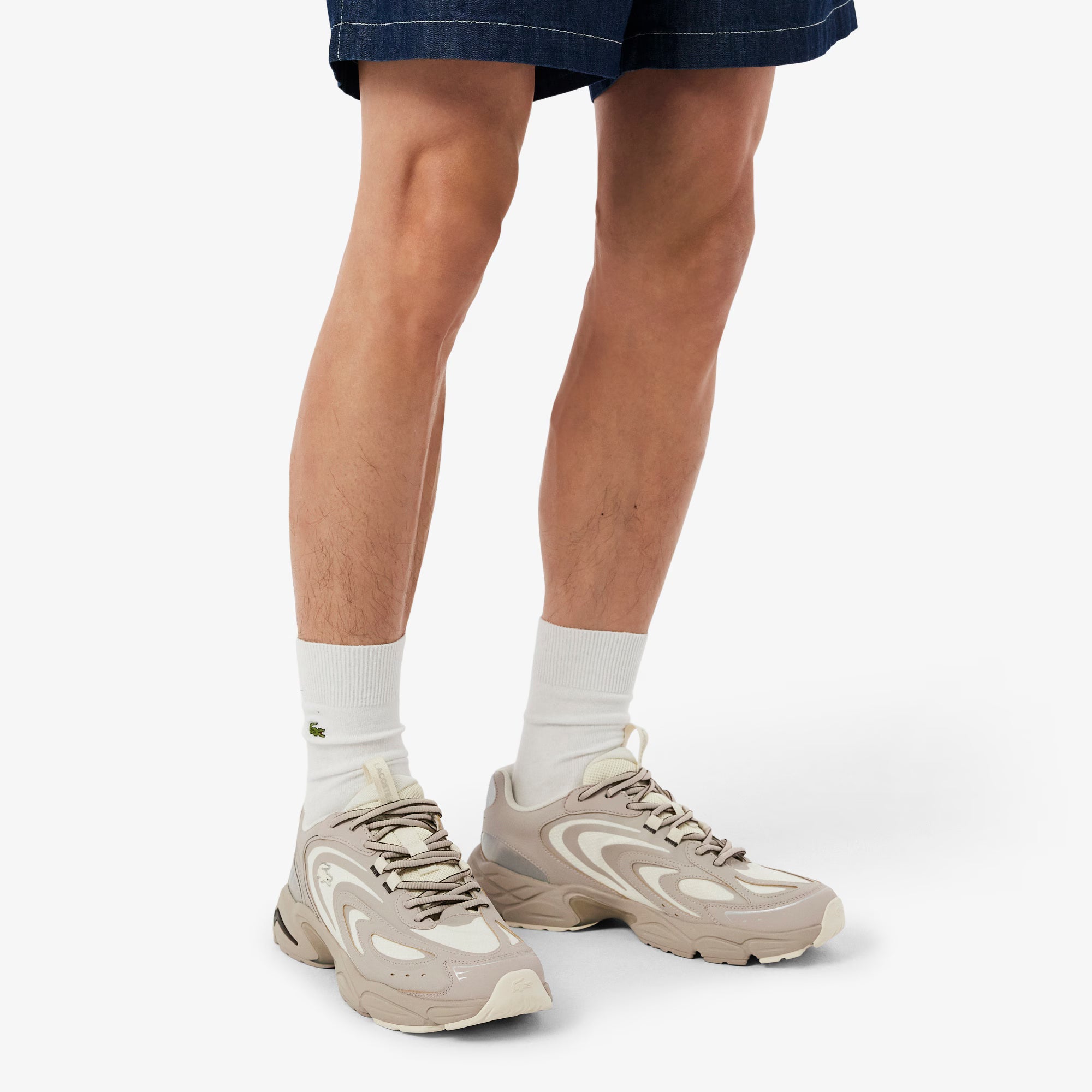 Sapatilhas Homem Lacoste Storm 96 2K Tech Cinza/Branco Lacoste 