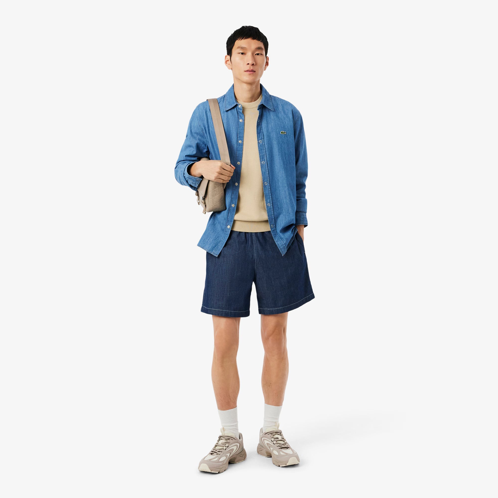 Sapatilhas Homem Lacoste Storm 96 2K Tech Cinza/Branco Lacoste 