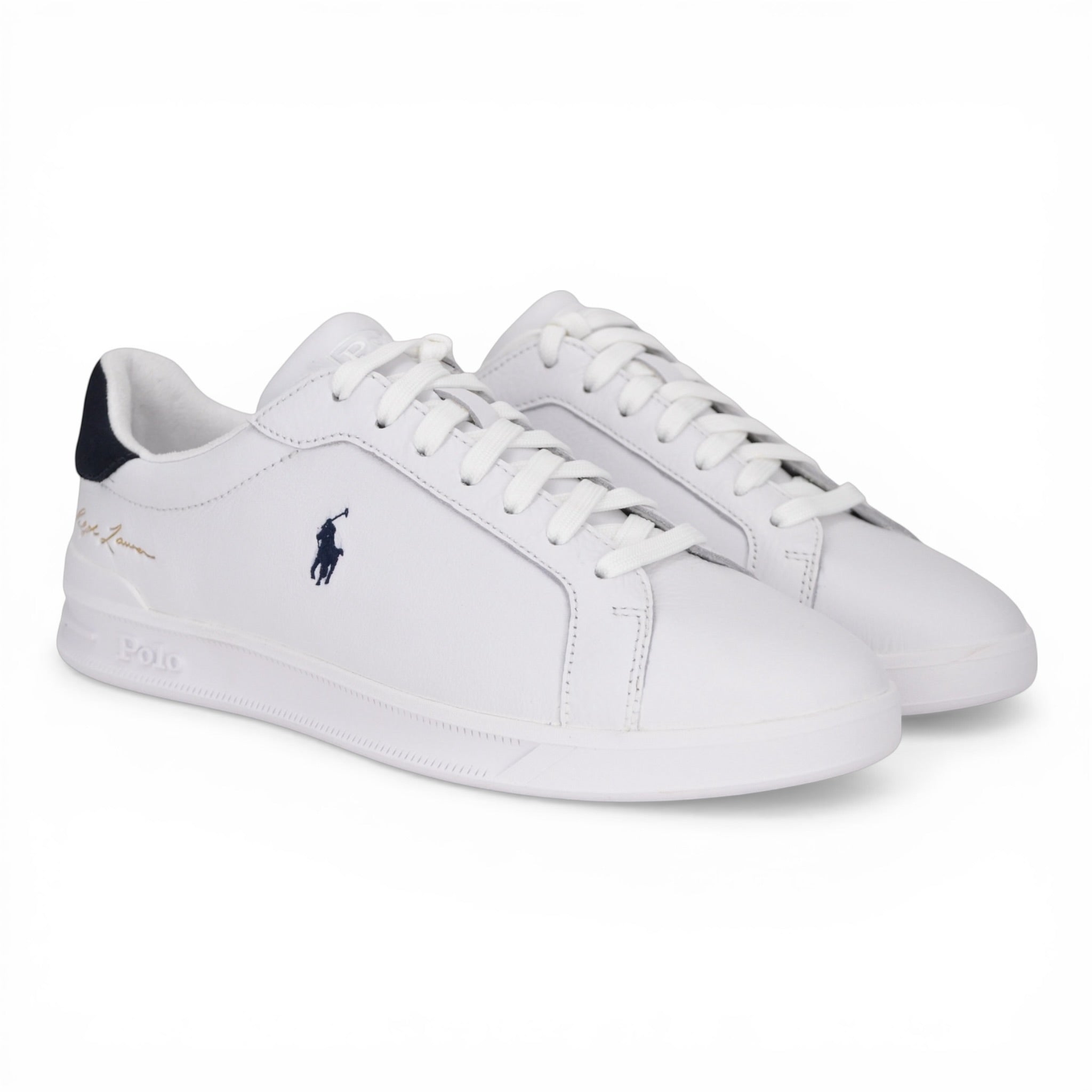 Sapatilhas Homem Polo Ralph Lauren Heritage Court II Branco/Preto Polo Ralph Lauren 