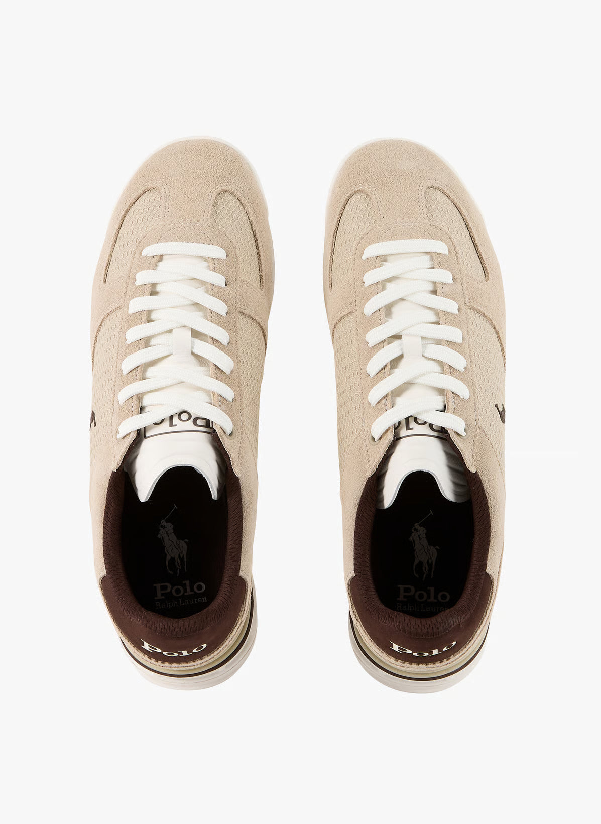 Sapatilhas Homem Polo Ralph Lauren Varick Bege Polo Ralph Lauren 