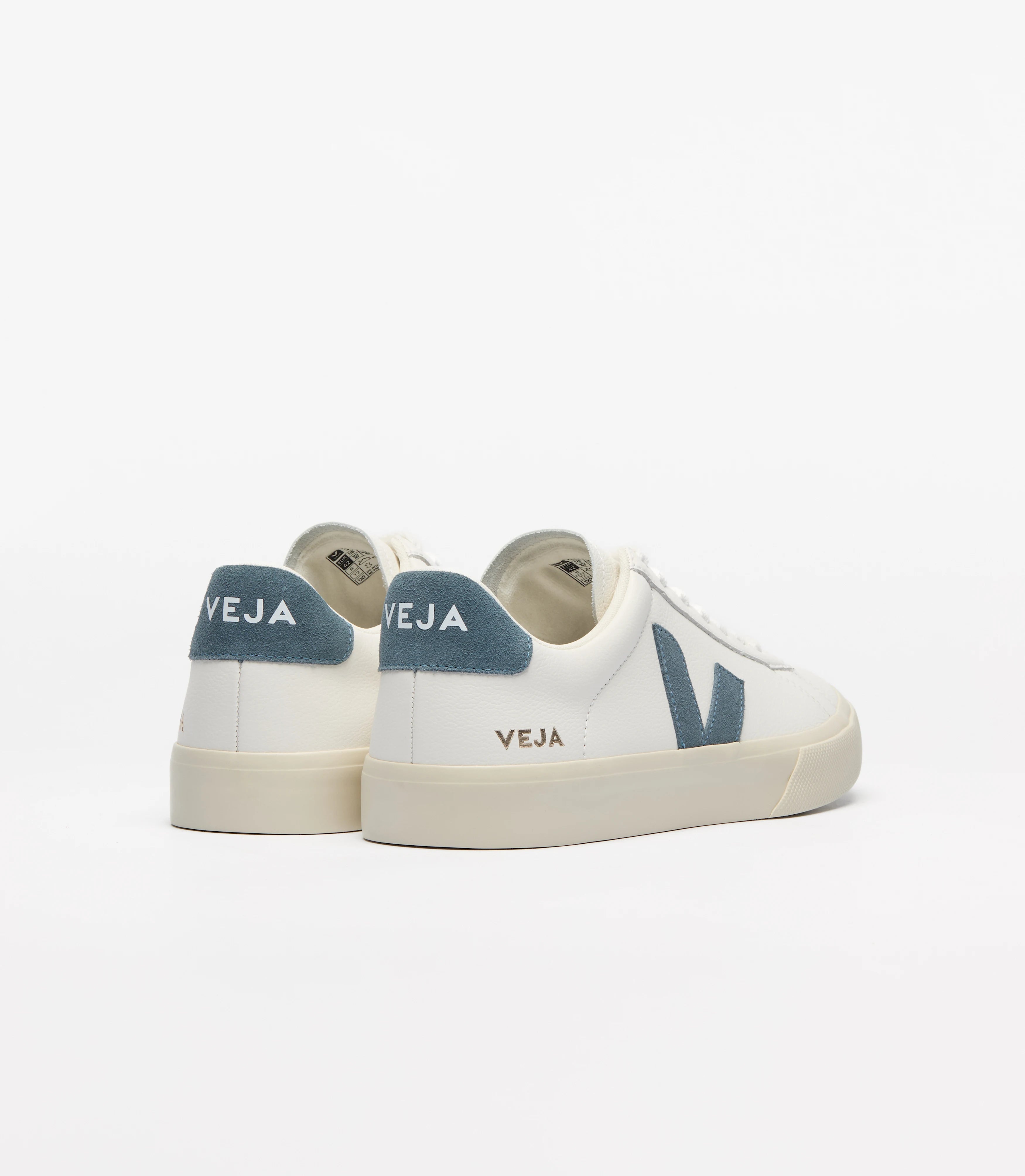 Sapatilhas Homem Veja Campo Leather Branco/Azul Veja 