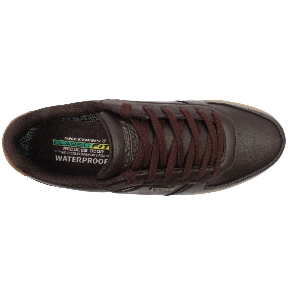 Sapatilhas Impermeáveis  Homem Skechers Palmiro Monty Castanho Skechers 