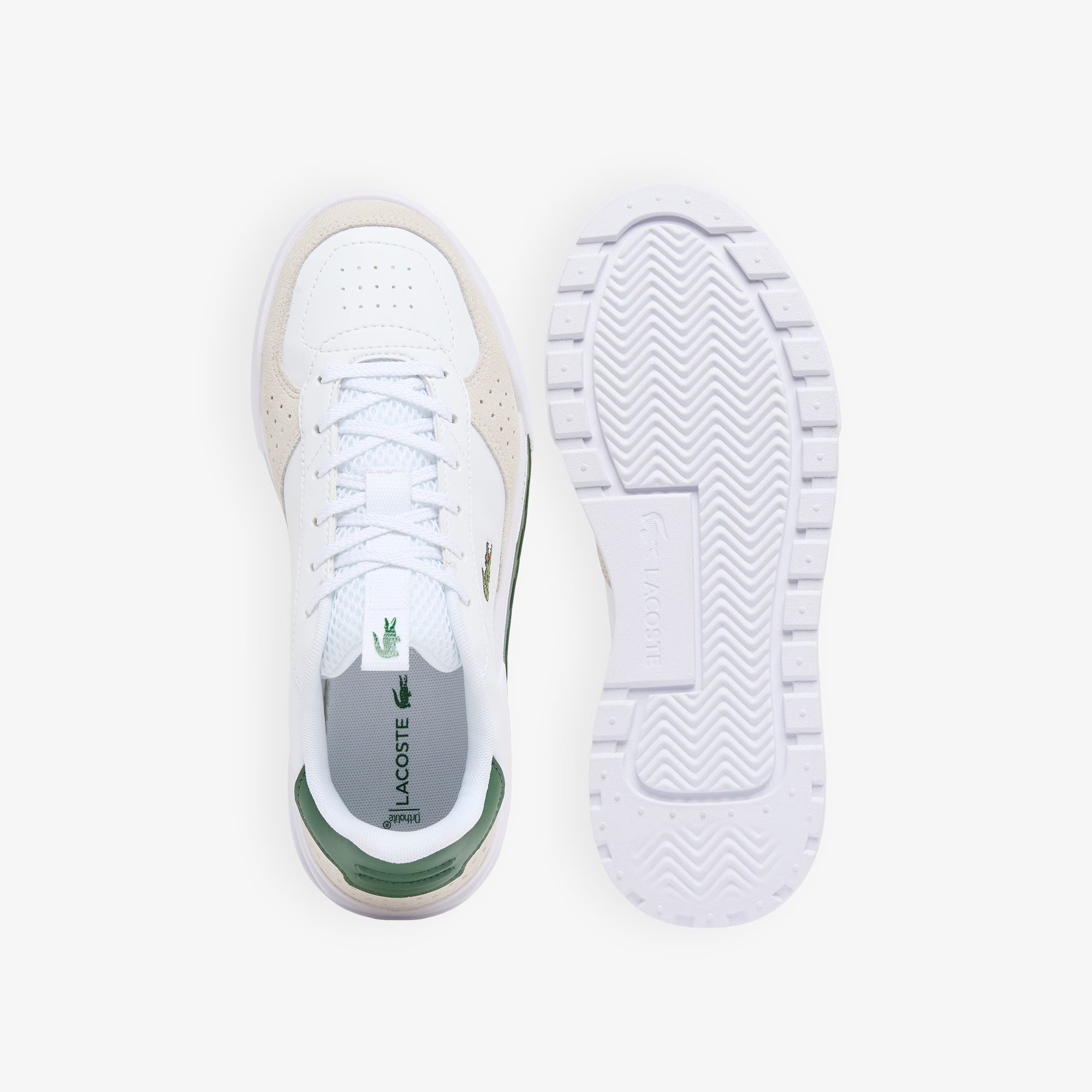 Sapatilhas Júnior Lacoste Slam Break Branco/Verde Lacoste 