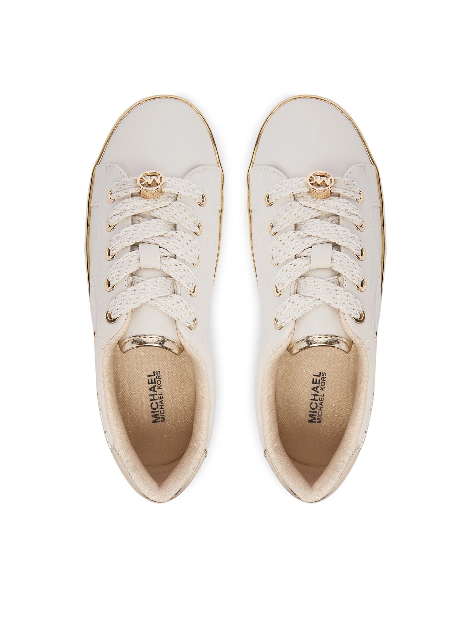 Sapatilhas Michael Kors Jordana Finn Bege/Dourado Michael Kors 