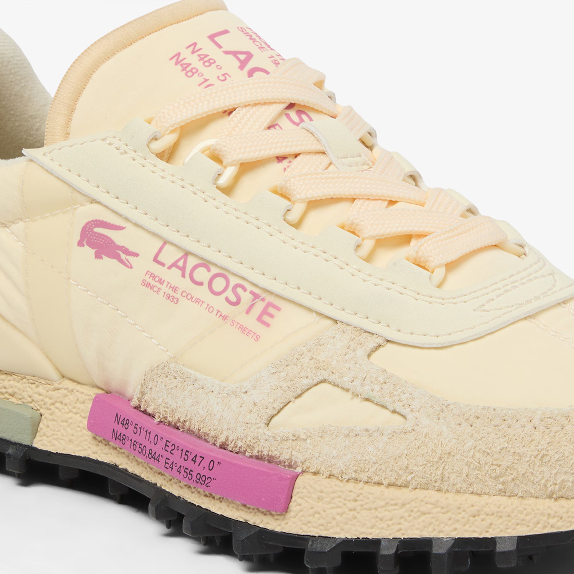 Sapatilhas Mulher Lacoste Elite Active Bege Amarelado Lacoste 
