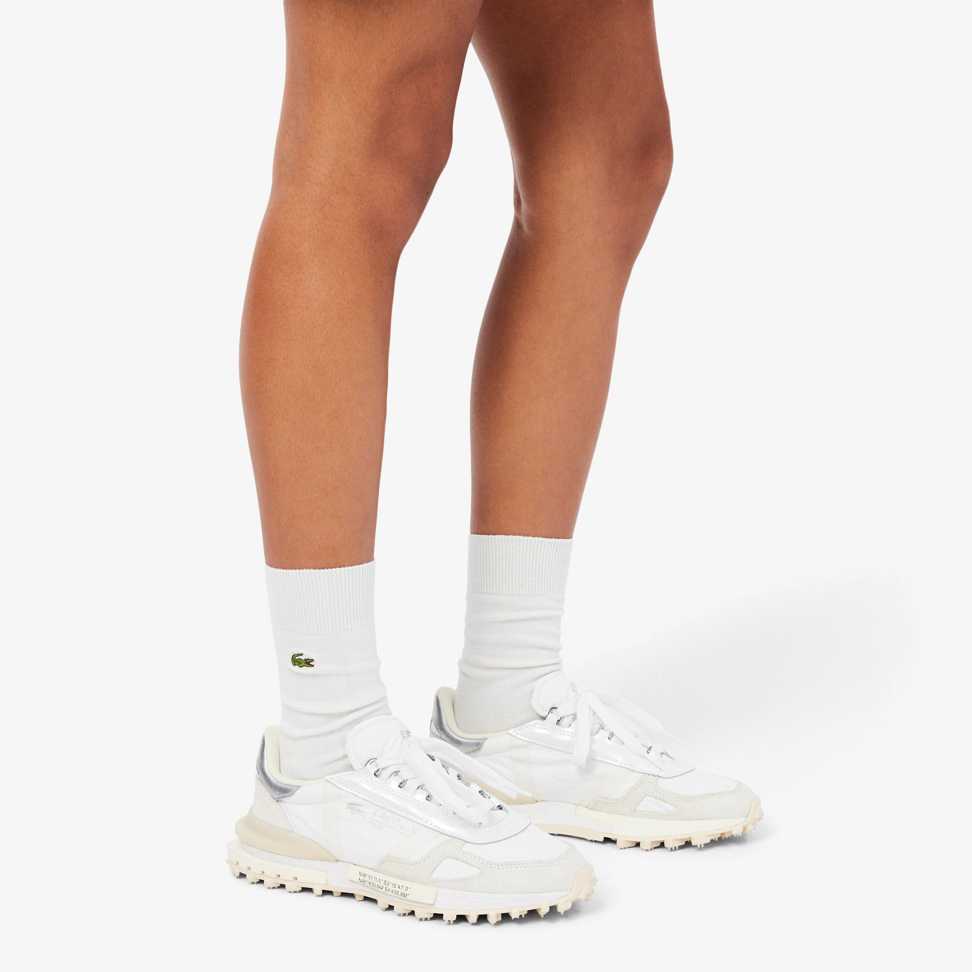 Sapatilhas Mulher Lacoste Elite Active Branco/Prateado Lacoste 