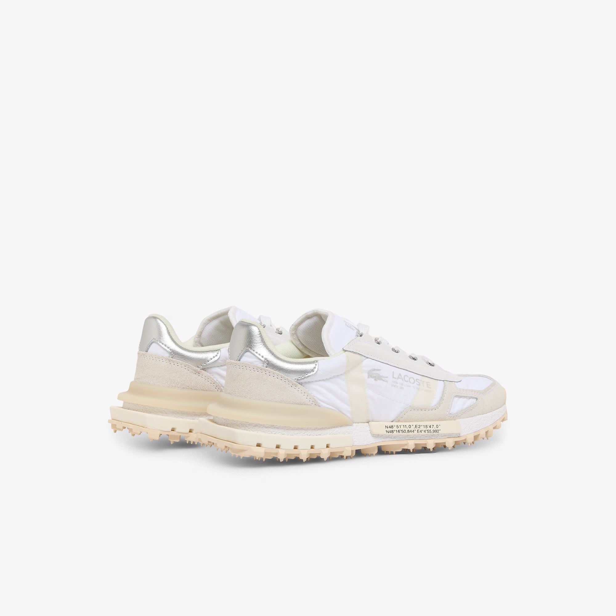 Sapatilhas Mulher Lacoste Elite Active Branco/Prateado Lacoste 