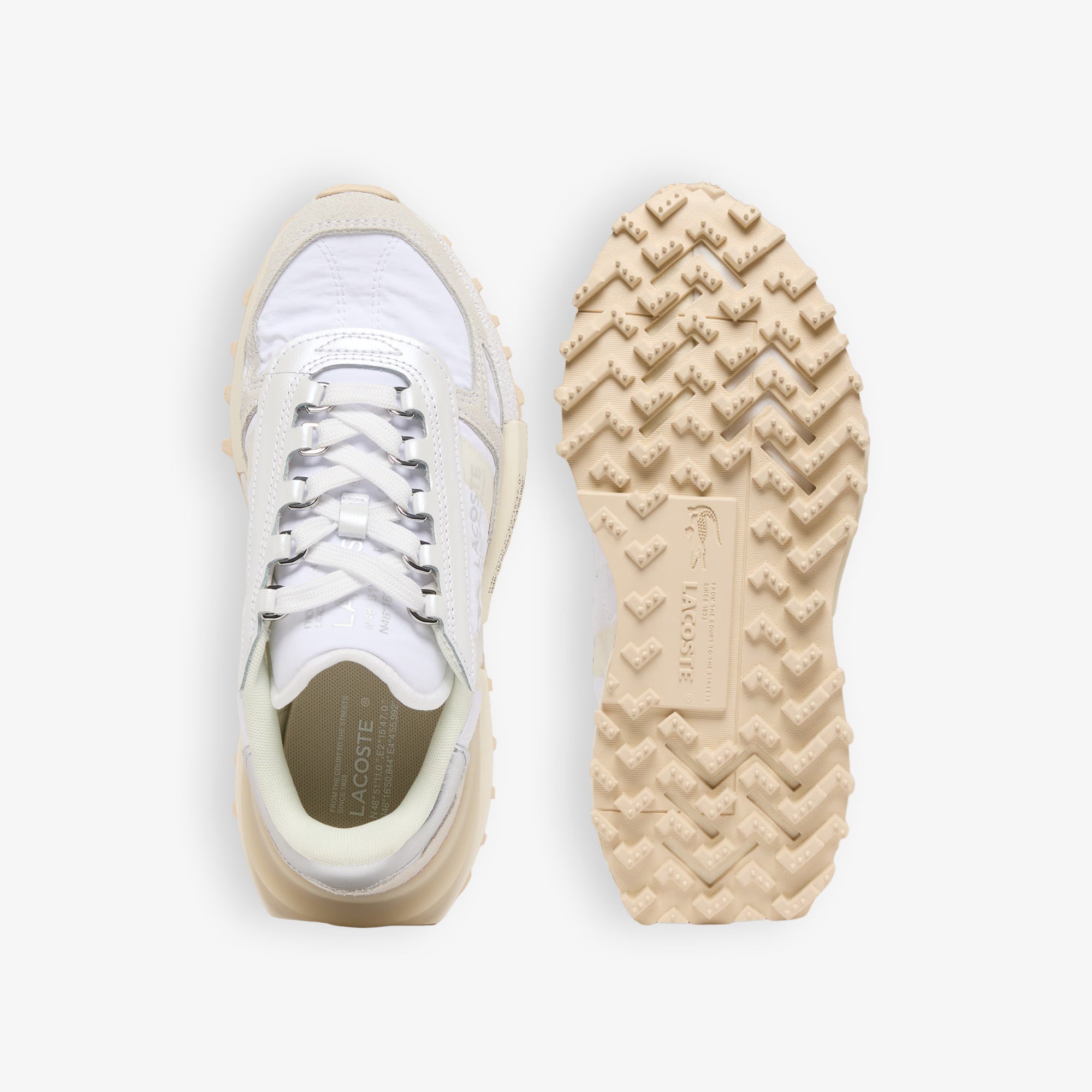 Sapatilhas Mulher Lacoste Elite Active Branco/Prateado Lacoste 
