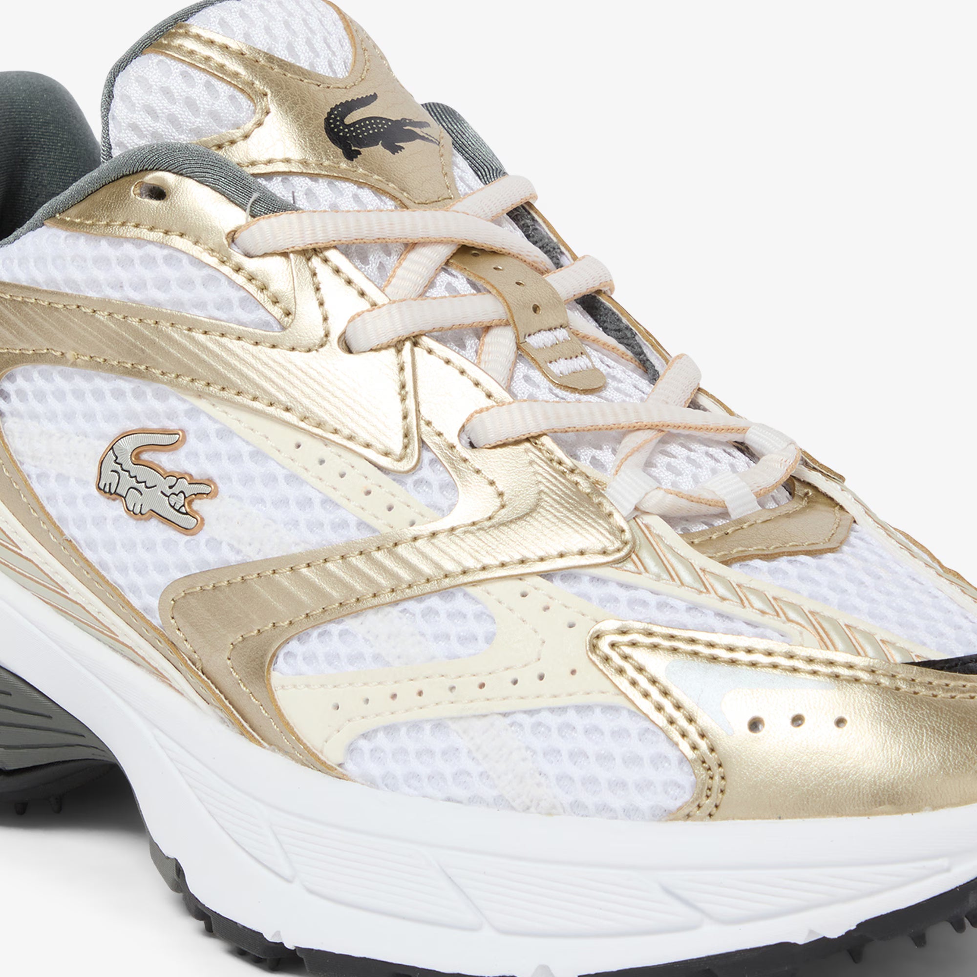 Sapatilhas Mulher Lacoste L003 Neo Shot Branco/Dourado Lacoste 