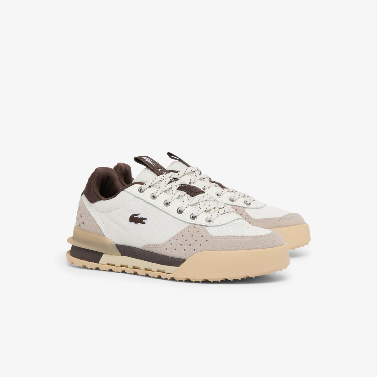 Sapatilhas Mulher Lacoste Slam Break Branco/Castanho Lacoste 