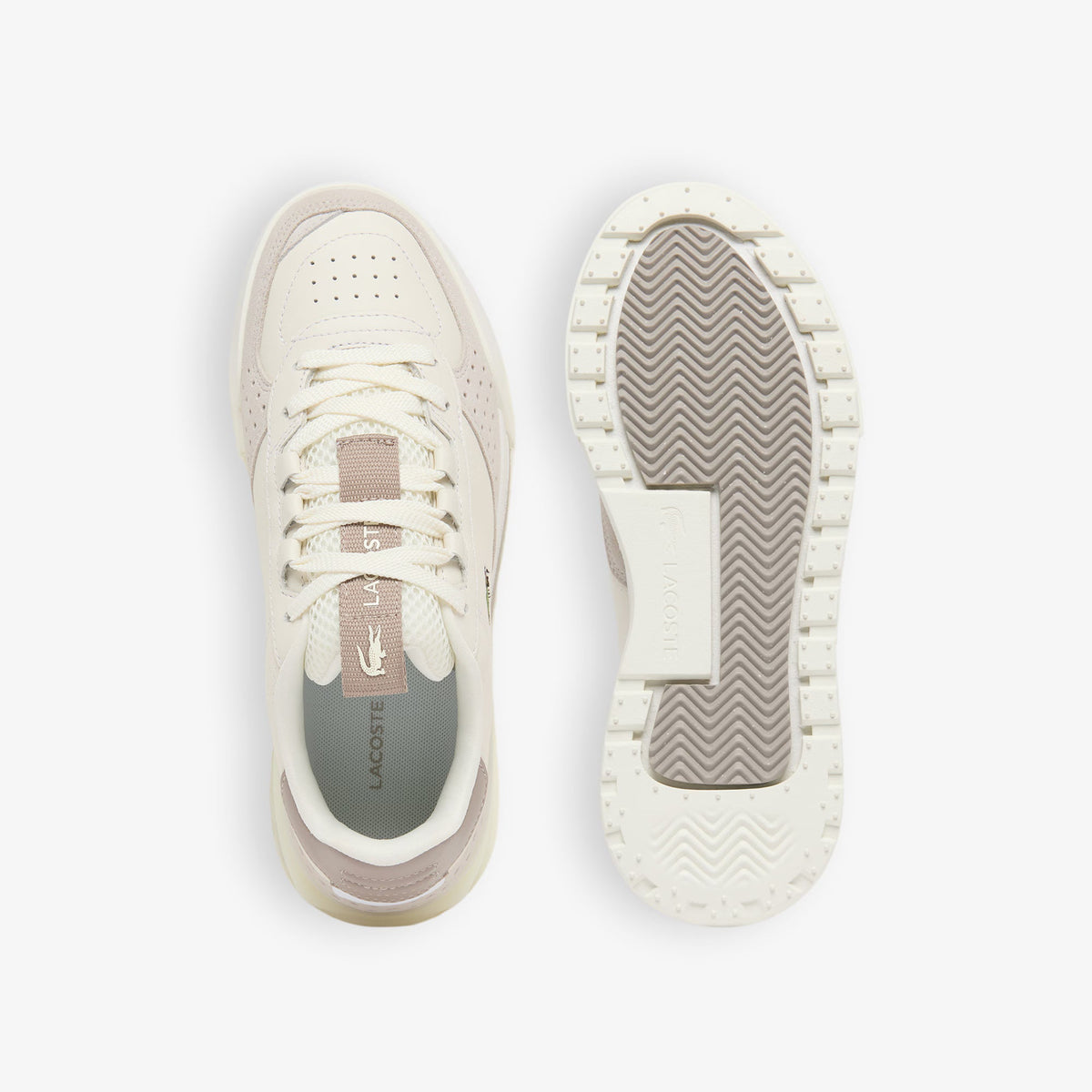 Sapatilhas Mulher Lacoste Slam Break Branco/Cinza Lacoste 