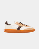 Sapatilhas Mulher Ralph Lauren Bedford Branca/Castanho Polo Ralph Lauren 