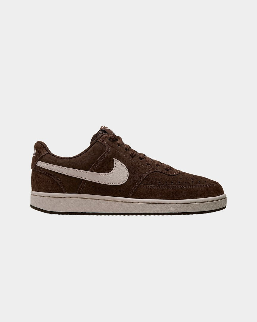 Sapatilhas Nike Court Vision Low SD Premium Castanhas vista lateral exterior