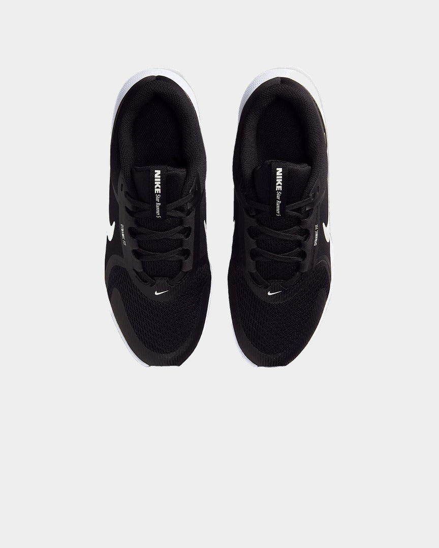 Sapatilhas Nike Star Runner 5 J Preto/Branco vista de cima