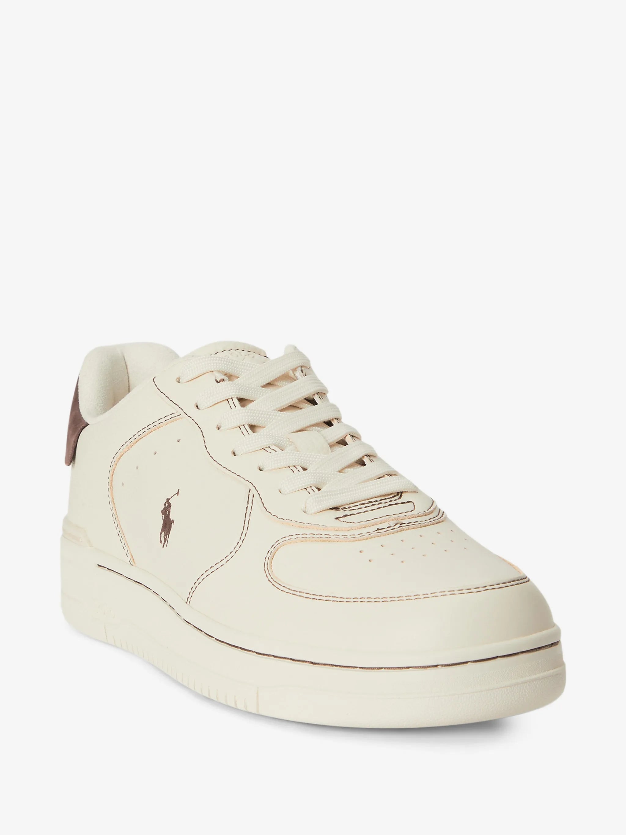 Sapatilhas Polo Ralph Lauren Masters Court Bege/Castanho Polo Ralph Lauren 