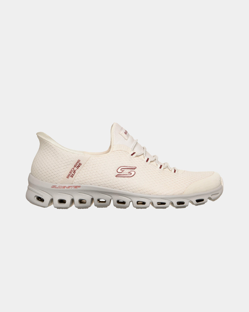 Sapatilhas Skechers Slip-ins Glide Step Mulher Brancas