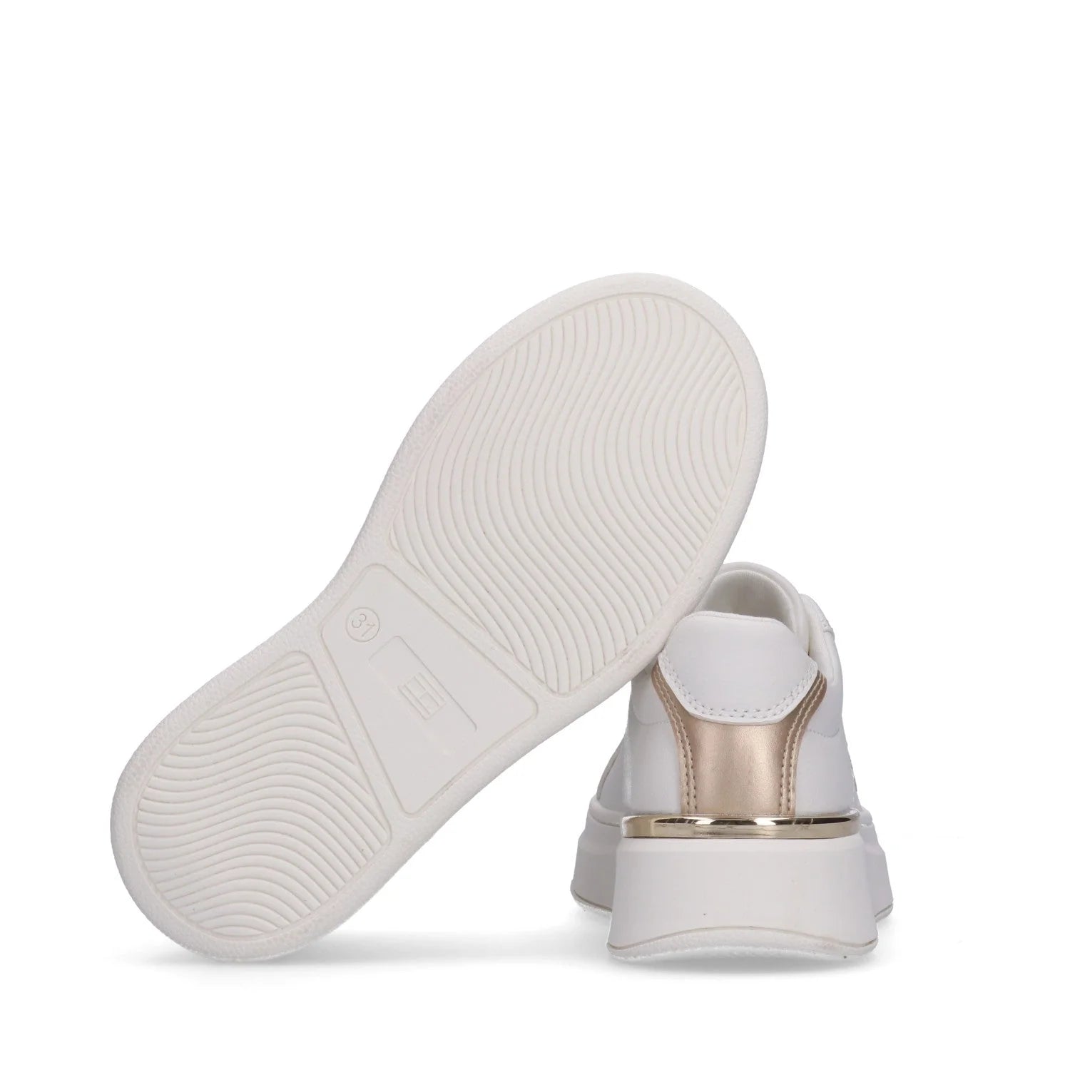 Sapatilhas Tommy Hilfiger Low Cut Lace-up  Mulher Branca/Dourada