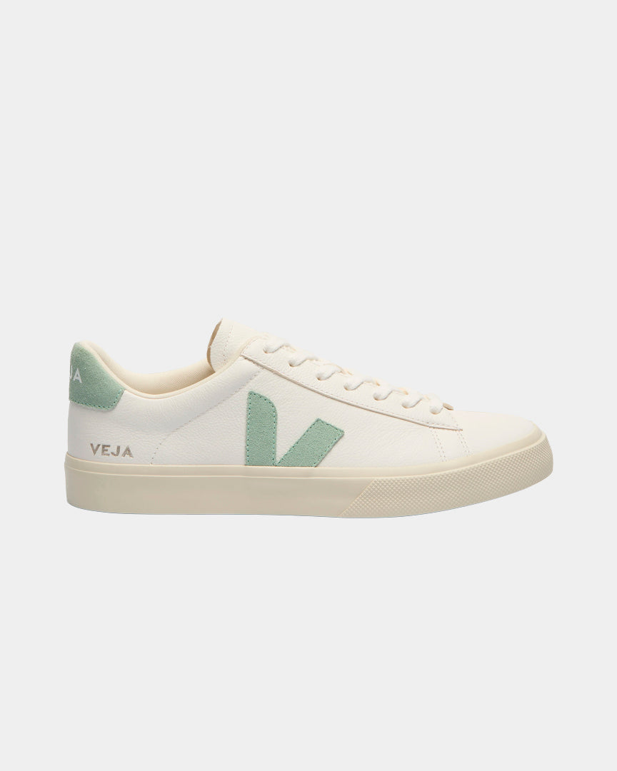 Sapatilhas Veja Campo Leather Branco/Verde Água Veja 