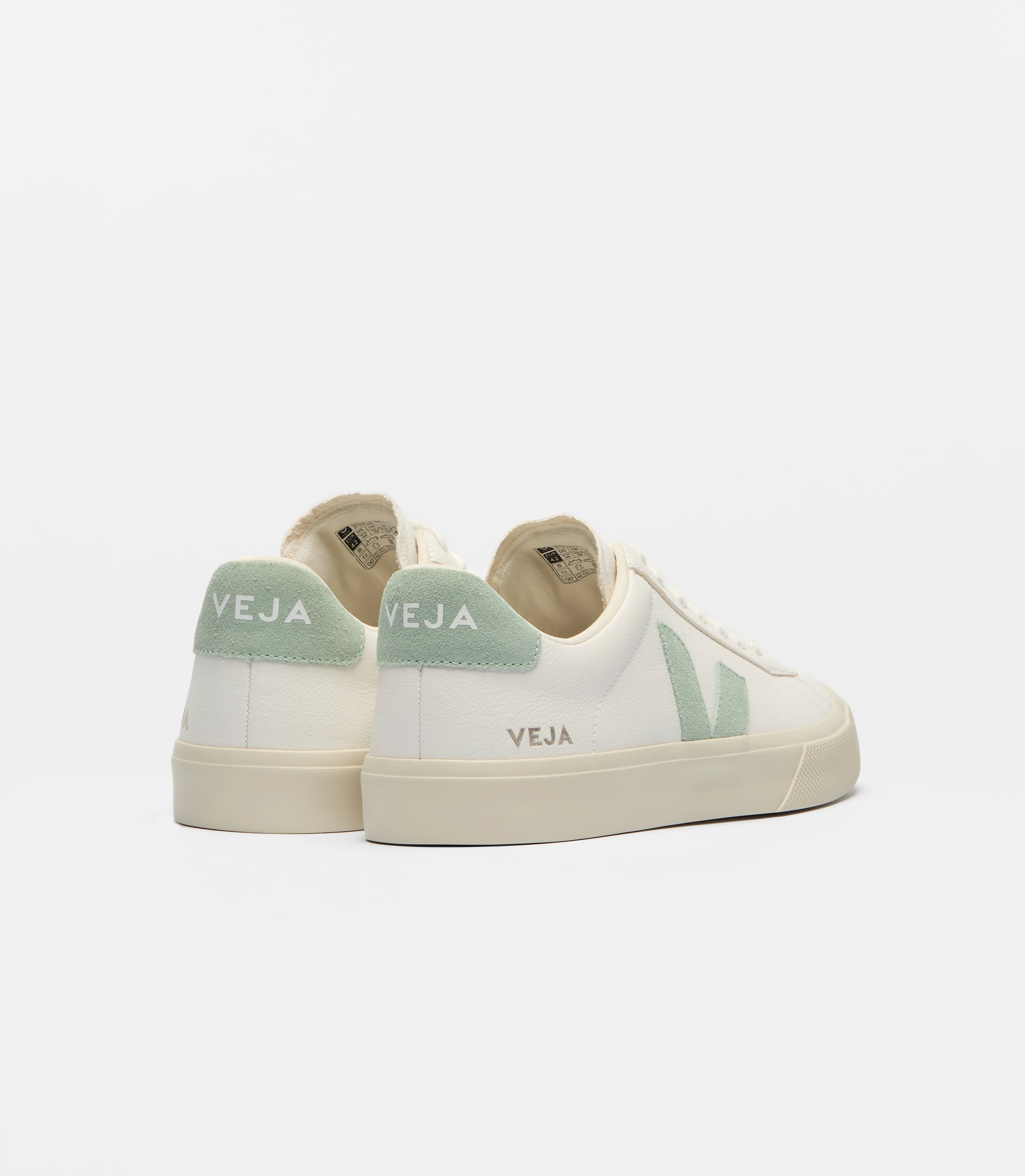 Sapatilhas Veja Campo Leather Branco/Verde Água Veja 