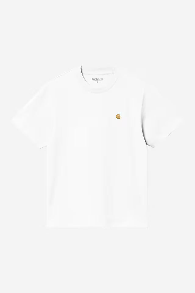 T-Shirt Carhartt WIP Mulher Chase Branco Carhartt 