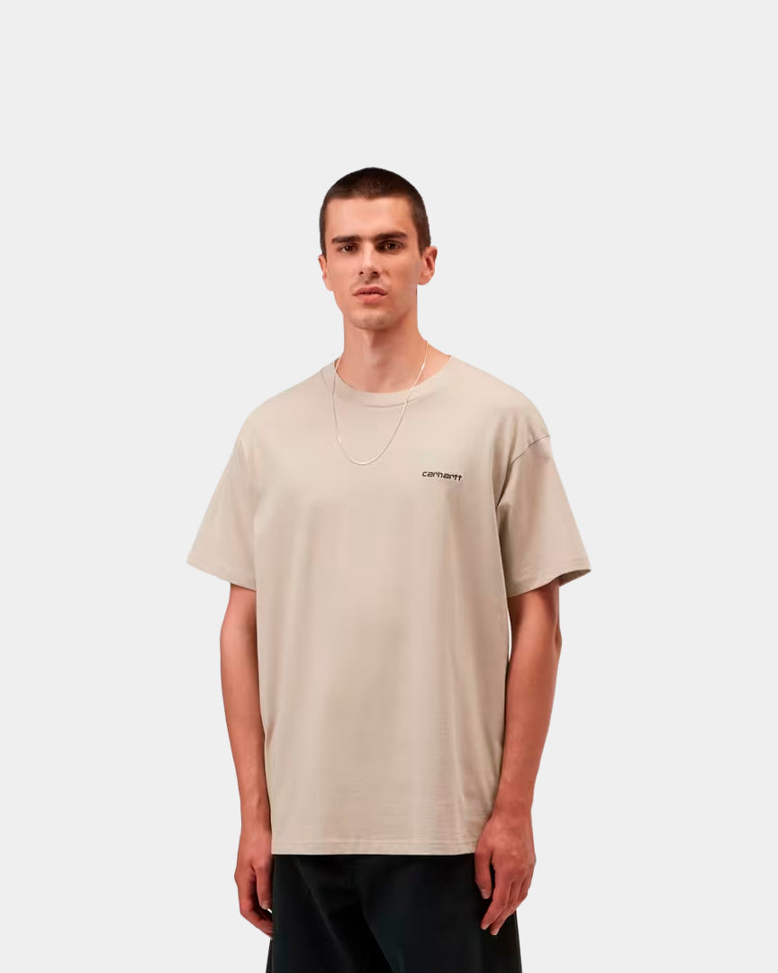 T-Shirt Carhartt WIP Script Embroidery Homem Bege Carhartt 