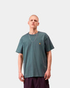T-Shirt Homem Carhartt WIP Chase Azul Carhartt 
