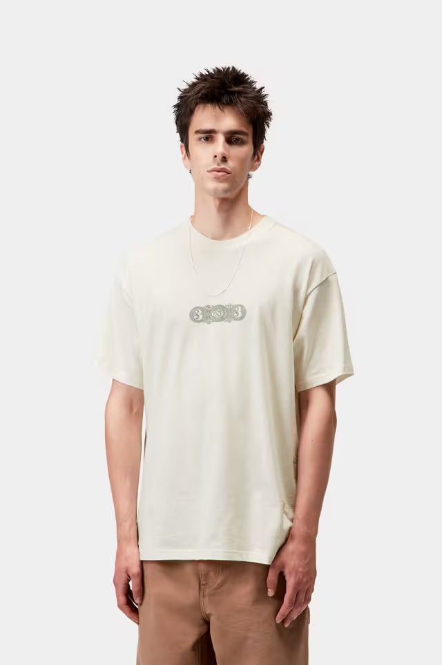 T-Shirt Homem Carhartt WIP One Bege/Verde Carhartt 