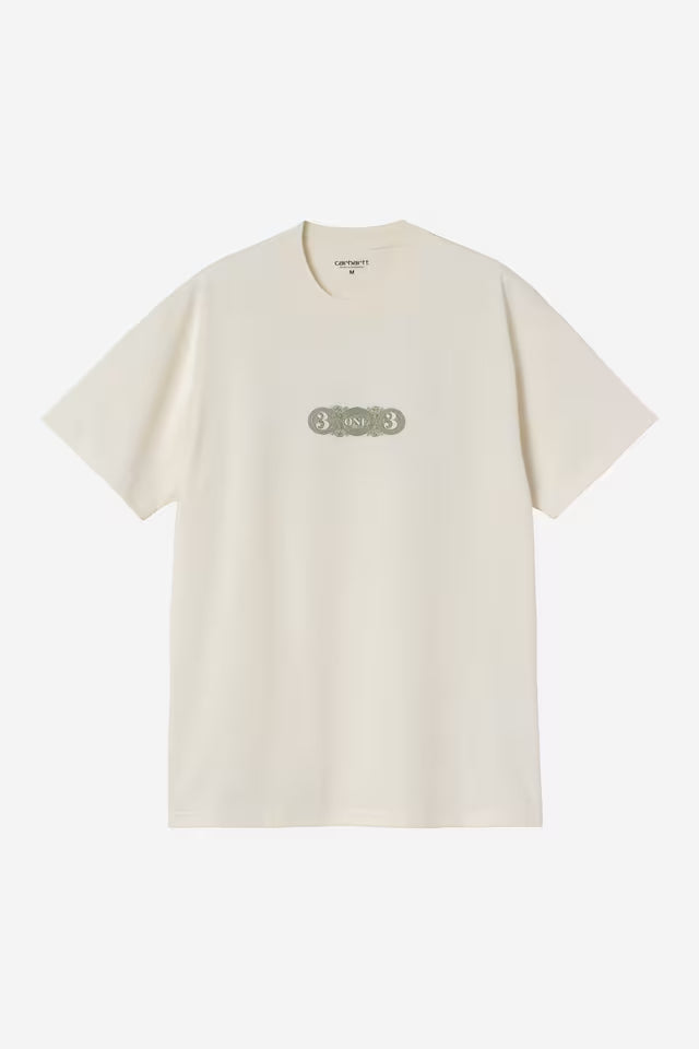 T-Shirt Homem Carhartt WIP One Bege/Verde Carhartt 