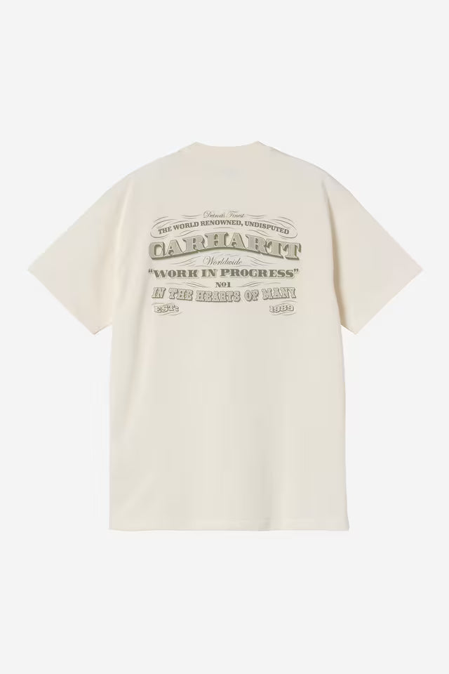 T-Shirt Homem Carhartt WIP One Bege/Verde Carhartt 