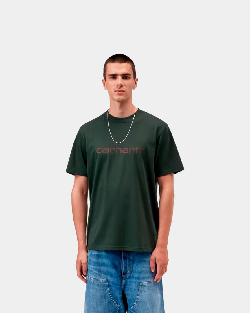 T-Shirt Homem Carhartt WIP S/S Script Verde Carhartt 