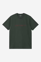 T-Shirt Homem Carhartt WIP S/S Script Verde Carhartt 