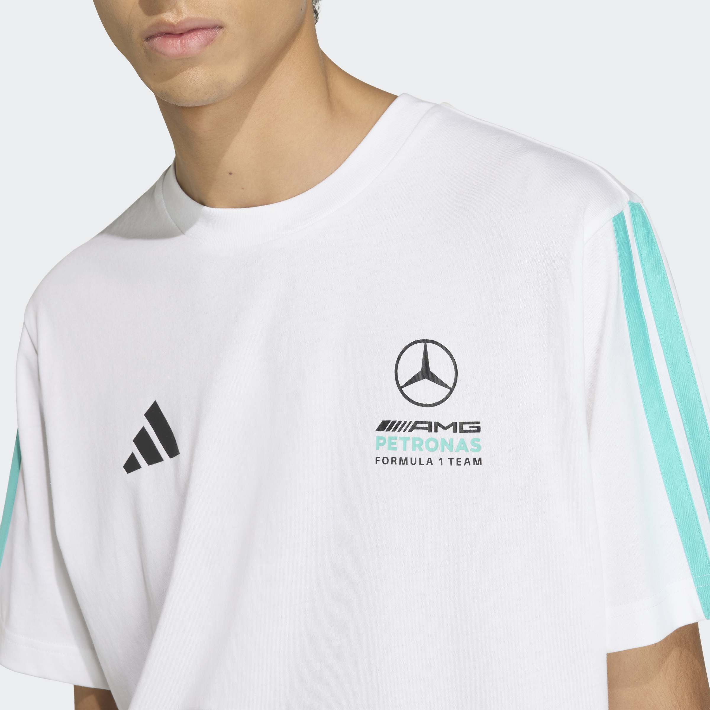 T-shirt Adidas Homem DNA Mercedes Petrona Branco