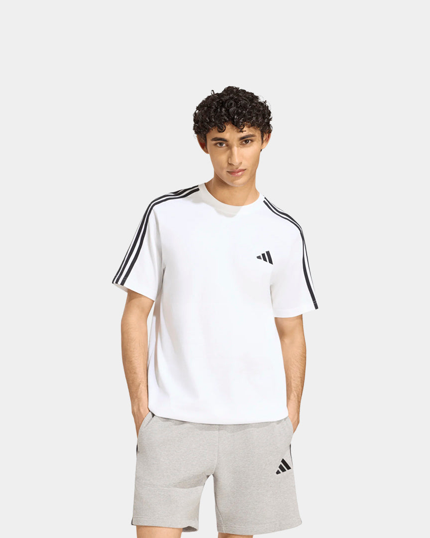 T-shirt Homem Adidas Essentials 3S Branco/Preto Adidas 