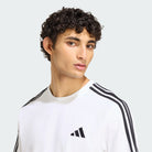 T-shirt Homem Adidas Essentials 3S Branco/Preto Adidas 