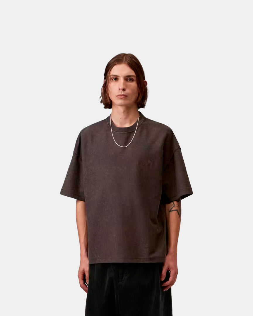 T-shirt Homem Carhartt WIP Lambert Castanha Carhartt 