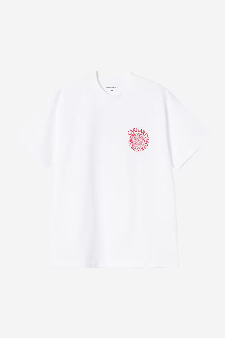 T-shirt Homem Carhartt WIP Spirals Branca Carhartt 
