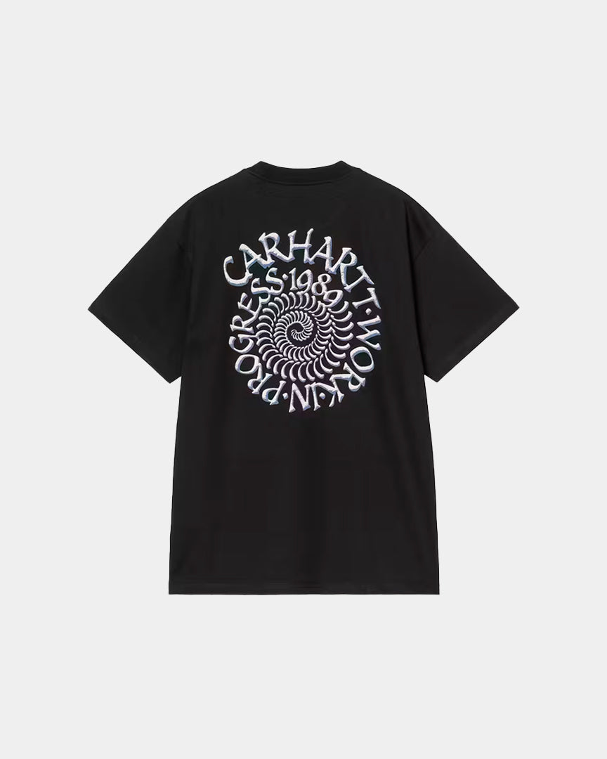 T-shirt Homem Carhartt WIP Spirals Preta  I036264.89XX
