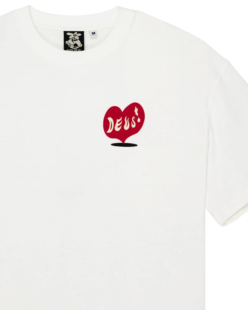 T-shirt Homem Deus Ex Machina Deep Cut Branca Deus Ex Machina 