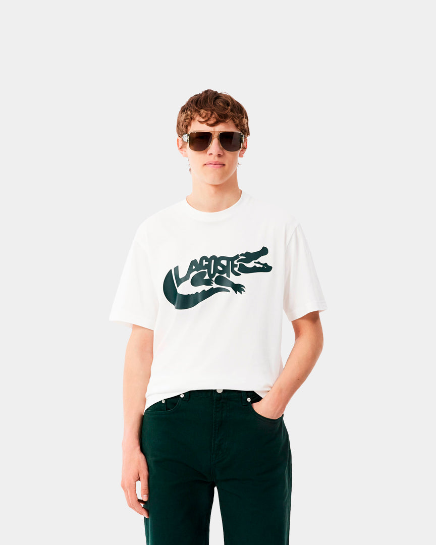 T-shirt Homem Lacoste Classic Fit Branca Lacoste 