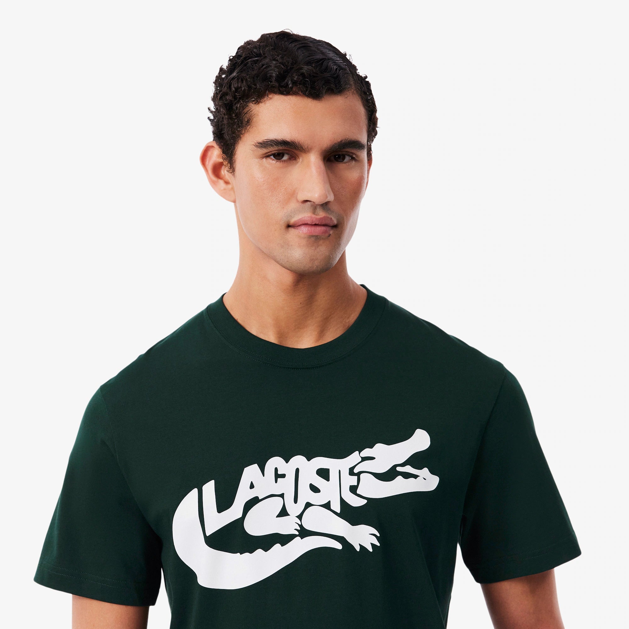 T-shirt Homem Lacoste Classic Fit Verde Lacoste 