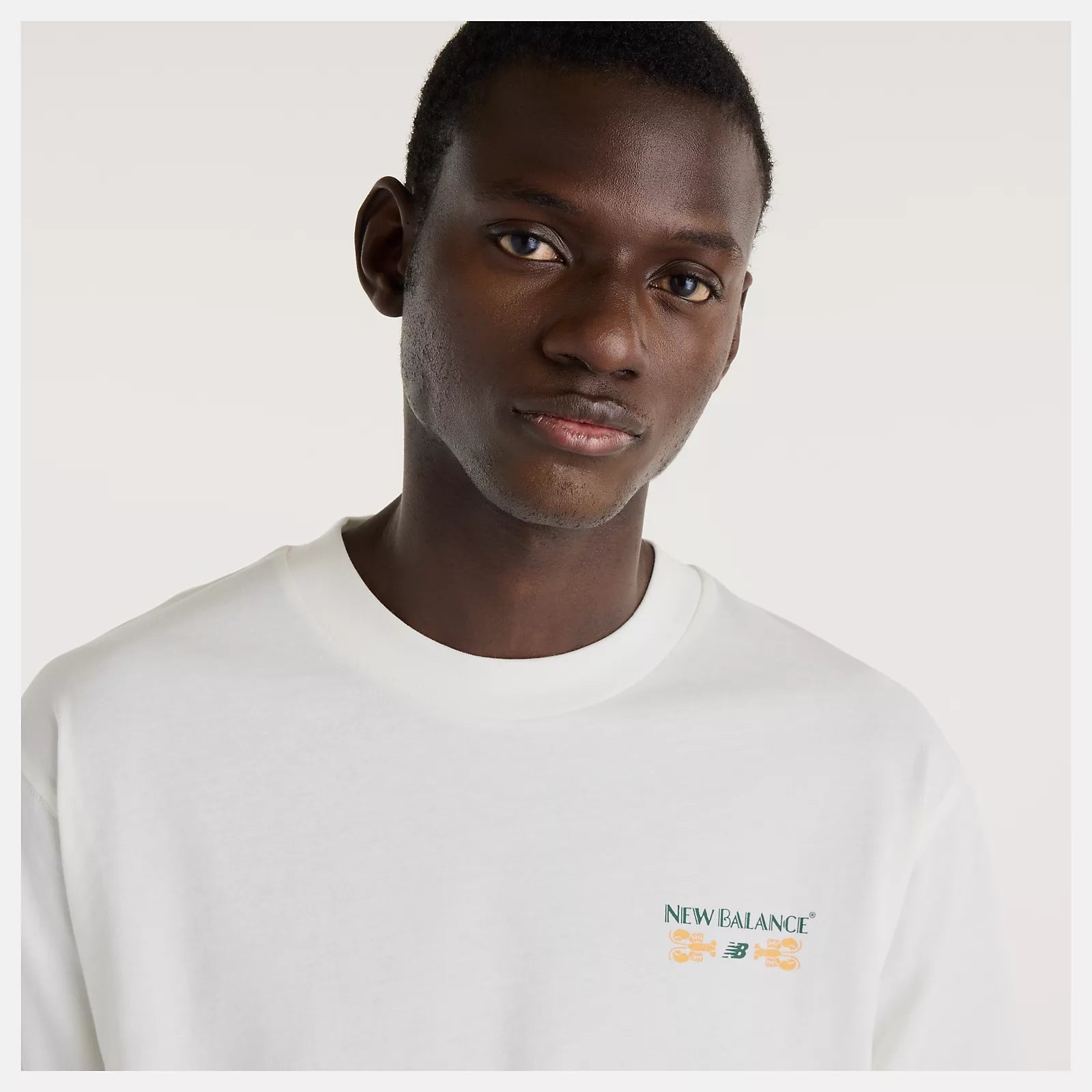T-shirt Homem New Balance Grab a Bit Boston Branca New Balance 